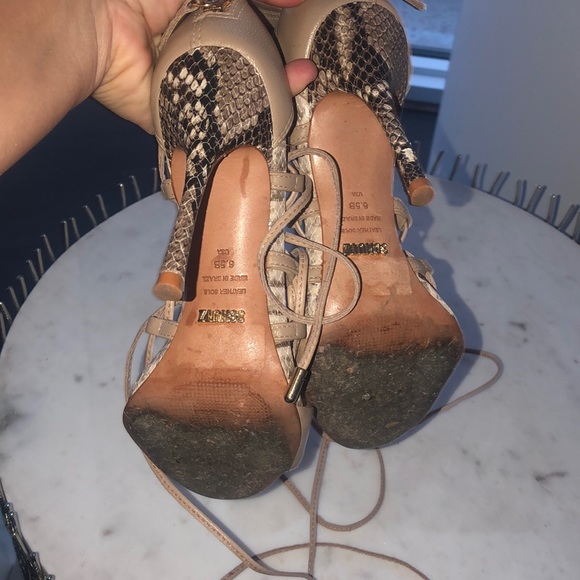Schultz snake skin nude heels - Picture 4 of 4